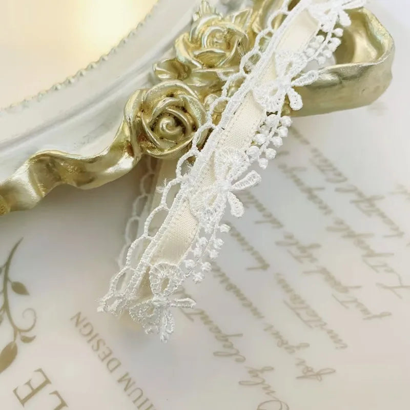 Lace Trim, Pink Floral Lace Trim 1 Yard, Sewing Projects, Scrapbooking Supplies, DIY Crafts, Wide Lace for Gift Wrapping - Be