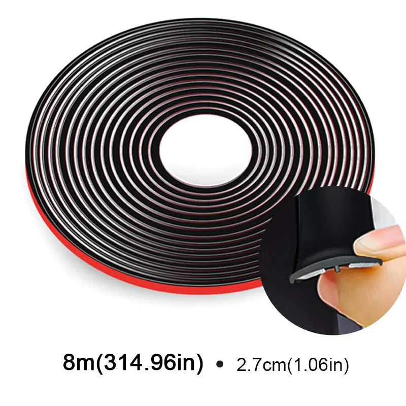 SEAMETAL Rubber Car Seals Edge Sealing Strips Auto Roof Windshield Car Sealant Protector Anti-collision Strip Window Seals - 