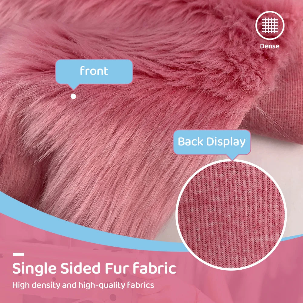 Fur Imitate Fabric 30x50cm Polyester Fiber Medium Thickness Woven Technics 2.5cm Long Fur Fabric Cosplay Fursuit Fur Material