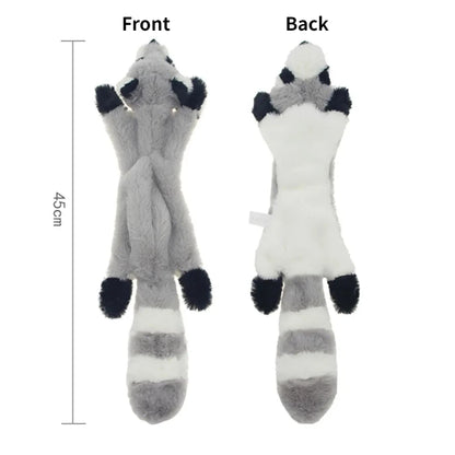 Funny Simulated Animal No Stuffing Dog Toy with Squeakers Durable Stuffingless Plush Squeaky Dog Chew Toy Crinkle Pet Squeak 