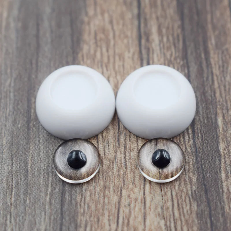 4 Pairs DIY Acrylic 1/3 1/6 1/8 BJD Doll Eyes 8mm 10mm 12mm 14mm 16mm 18mm 20mm 22mm Eyes for Toy Accessories