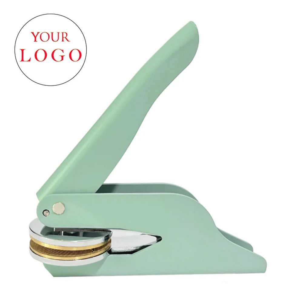 Embosser Stamp LOGO Customized Wedding Library Book Private Seals Customization Envelope Party Invitation Embossing Stamps DI