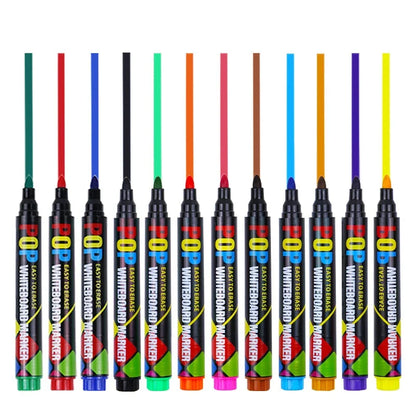 8/12 Colour POP Whiteboard Marker Set,Erasable, Refillable,Safety,Non-Toxic,High Capacity,Office,Conferencing,Educational Ite