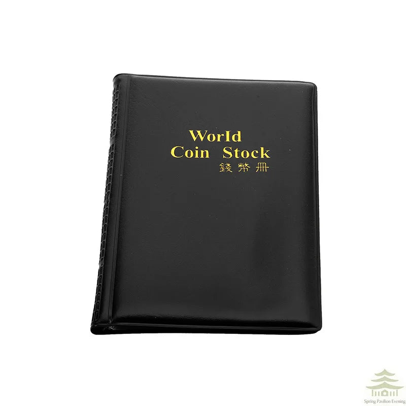Coin Organizer Storage 120 Pockets Coin Collection Book Coin Collection Holder Album Commemorative - Black C 120 Pockets