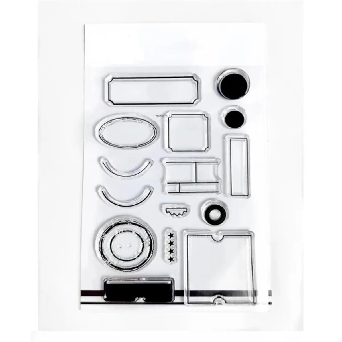 2026 New A6 Clear Stamps Identity Card Design DIY Scrapbook Journal Album Card Making Supplies - only stamp 21