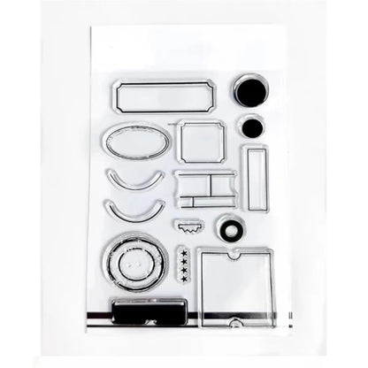 2026 New A6 Clear Stamps Identity Card Design DIY Scrapbook Journal Album Card Making Supplies - only stamp 21