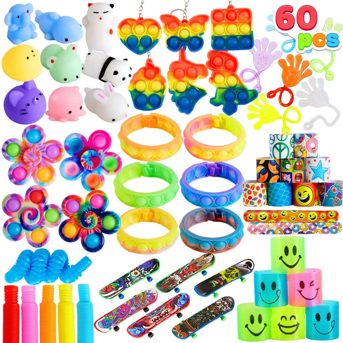30/60/120 Pcs Popular Fidget Toys Pack Party Favors for Kids Goodie Bags Fillers for Kids Birthday Party, Prizes in Bulk