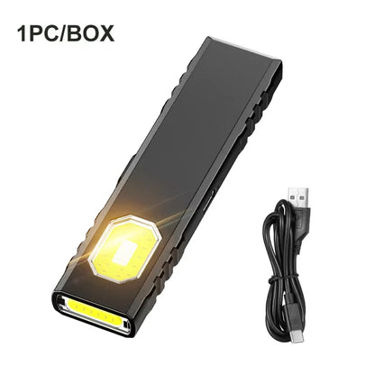 Security Flashing Work Light Warning Light Strong Light Mini Portable Outdoor Maintenance Emergency EDC Flashlight Knife Cap 