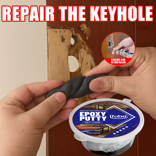 Ifubo 100G Epoxy Putty Repair Paste High Hardness Waterproof Fast Cure For Metal Plastic Wood Pipe Crack