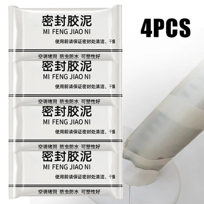 1/4pcs Wall Hole Sealing Cement Clay Sealant Cover Cracks Waterproof Repair Pipe Air Conditioning Hole Plugging Glue
