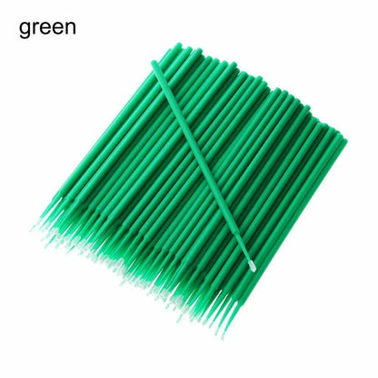 100Pcs Up Paint Micro Brush Tips 1.5mm Mini Car Touch Up Paint Micro Brush Purple Auto Applicator Sticks Detailing Car Produc