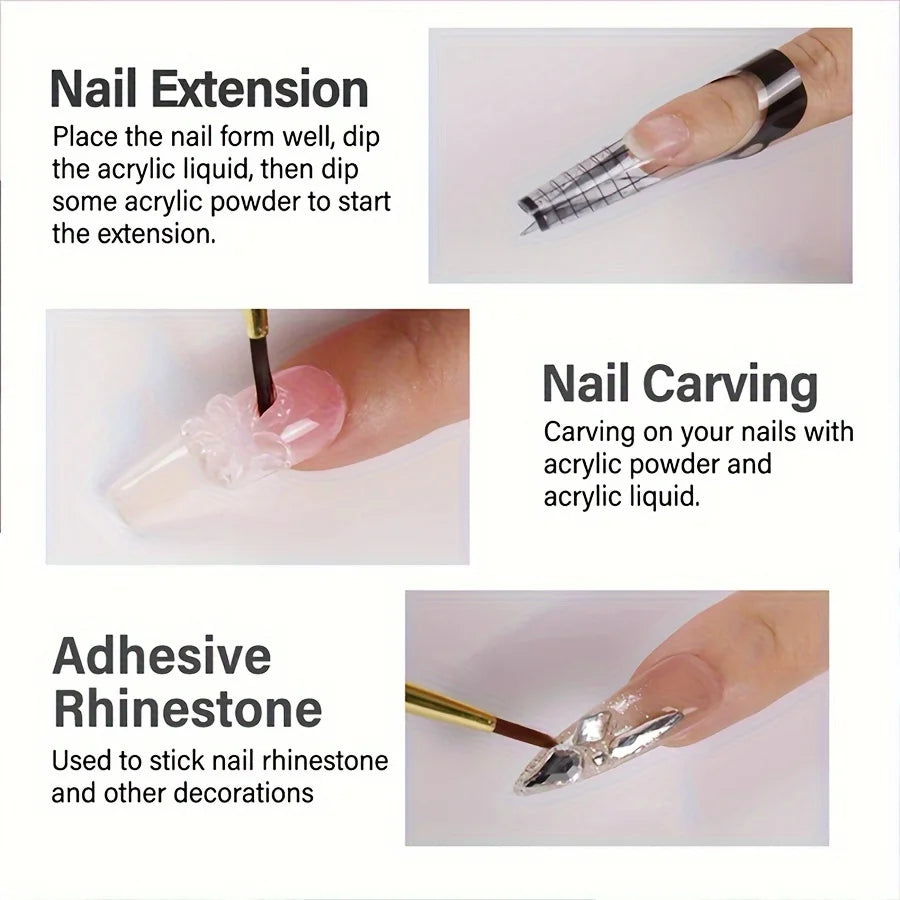 Professional Acrylic Nail Monomer, 75ml Unscented Liquid Monomer for Acrylic Nail Extension, Salon Quality Nail System Kit