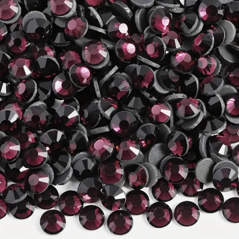 Bobohoo DMC SS6-SS30 Crystal Stones HotFix Rhinestone Glitter Crystal Strass Iron On Rhinestones For Garment Clothing Dress