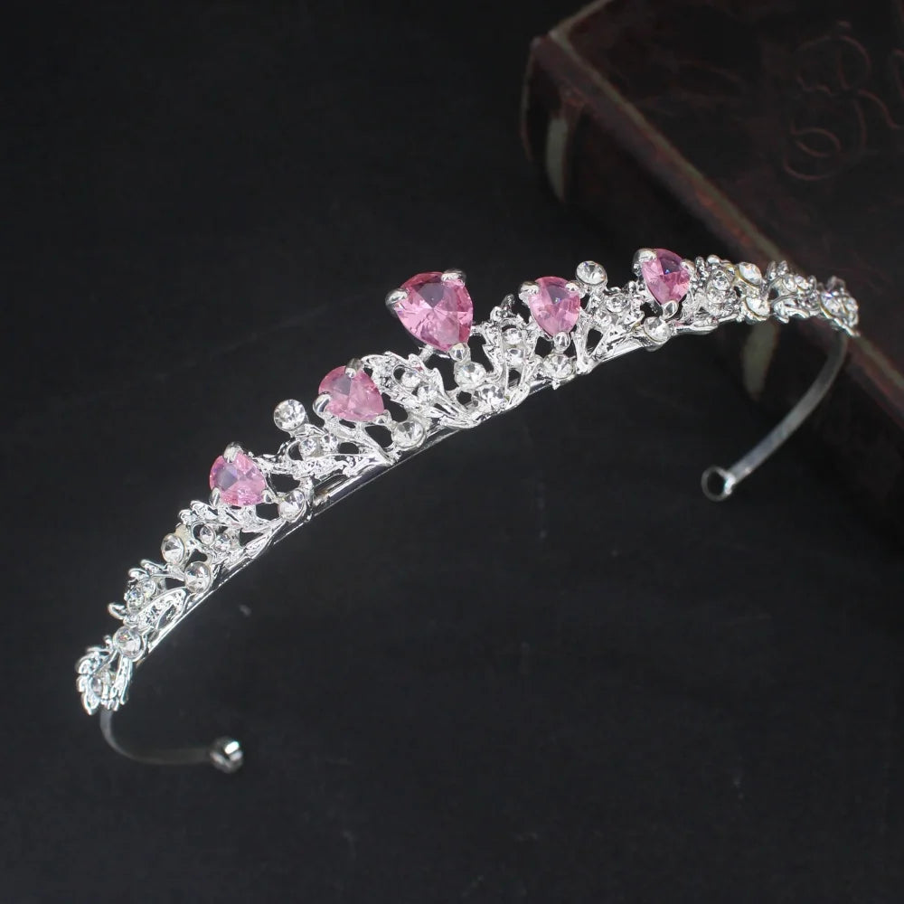 Luxury Crystal Hair Tiaras For Bride Women Prom Hairstyle Rhinestone Zircon Diadem Headband Wedding Bridal Hair Accessories -