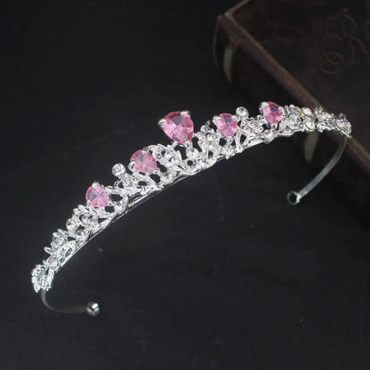 Luxury Crystal Hair Tiaras For Bride Women Prom Hairstyle Rhinestone Zircon Diadem Headband Wedding Bridal Hair Accessories