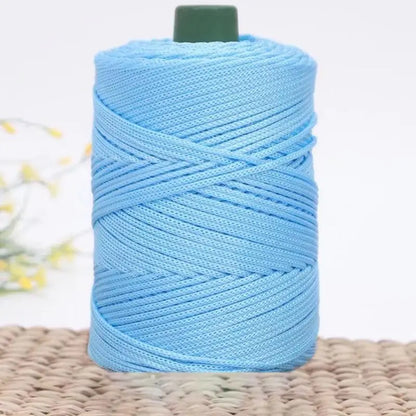 Summer Crochet Yarn Ice Rope 3mm Thread For Hand Knitting Bag Sun Hats Shoes Woven DIY Hook Cushion Silk Medium Thick About 2