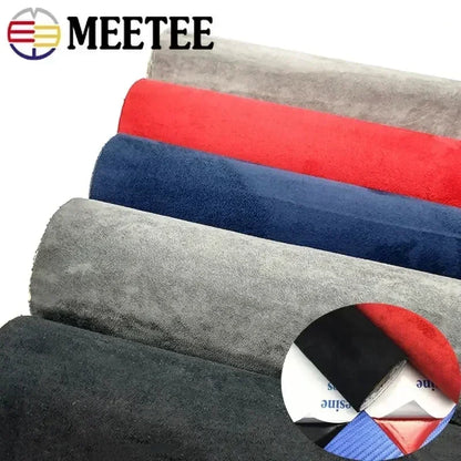 20x30/50*143cm Suede Self-adhesive Fabric Adhesive Synthetic Leather Cloth for Car Interior Door Velvet Fabrics DIY Trims Pat