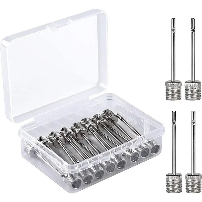 New Sport Ball Inflating Pump Needle For Football Basketball Soccer Inflatable Air Valve Adaptor Stainless Steel Pump 5/10/20