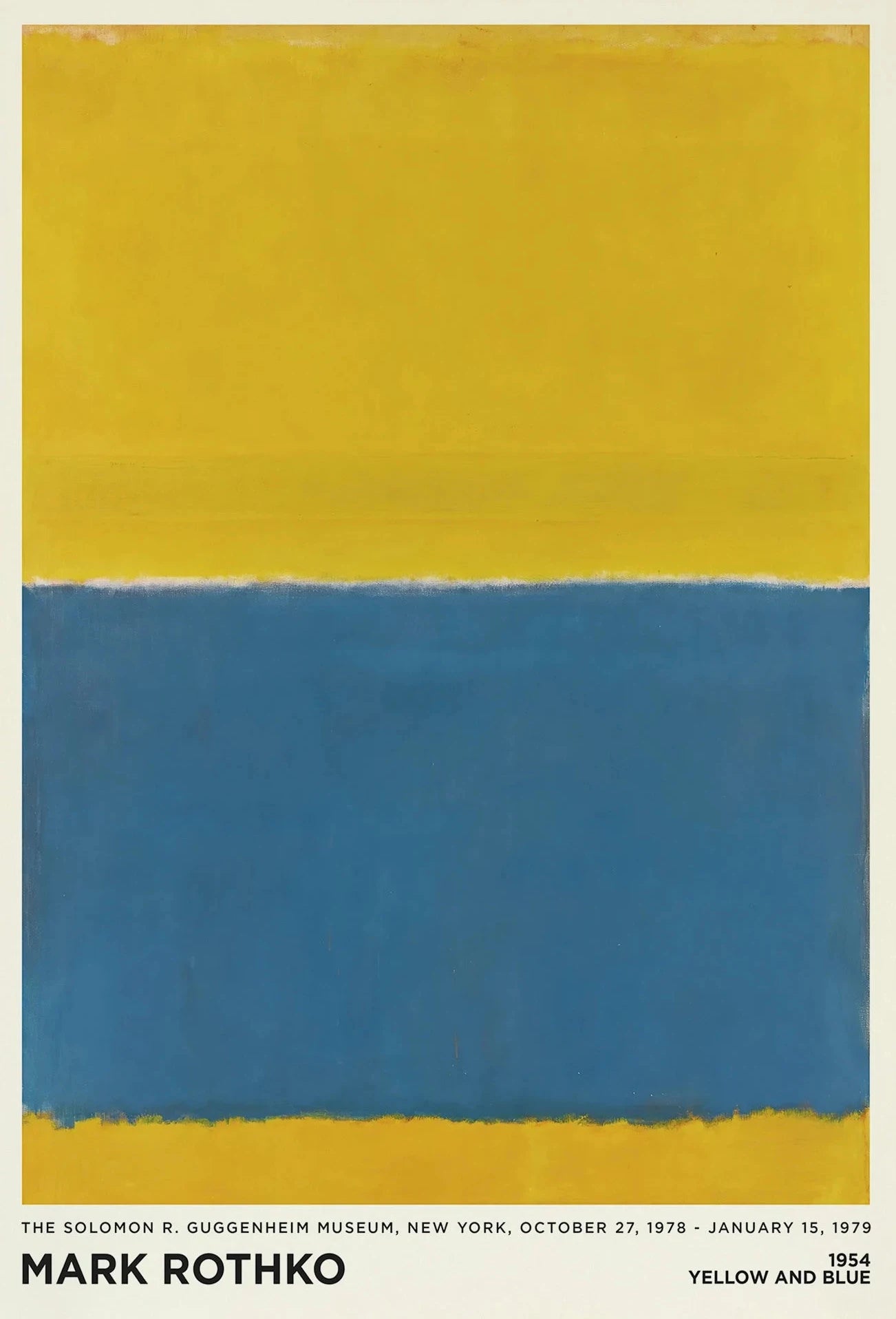 Vintage Minimalist Mark Rothko Canvas Painting Modern Exhibition Poster and Picture Print for Living Room Wall Art Home Decor