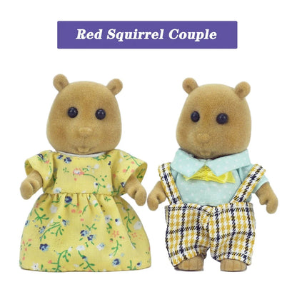 Forest Animal Family 1_12 Dollhouse Accessories Mini_yythk - hedgehog couple