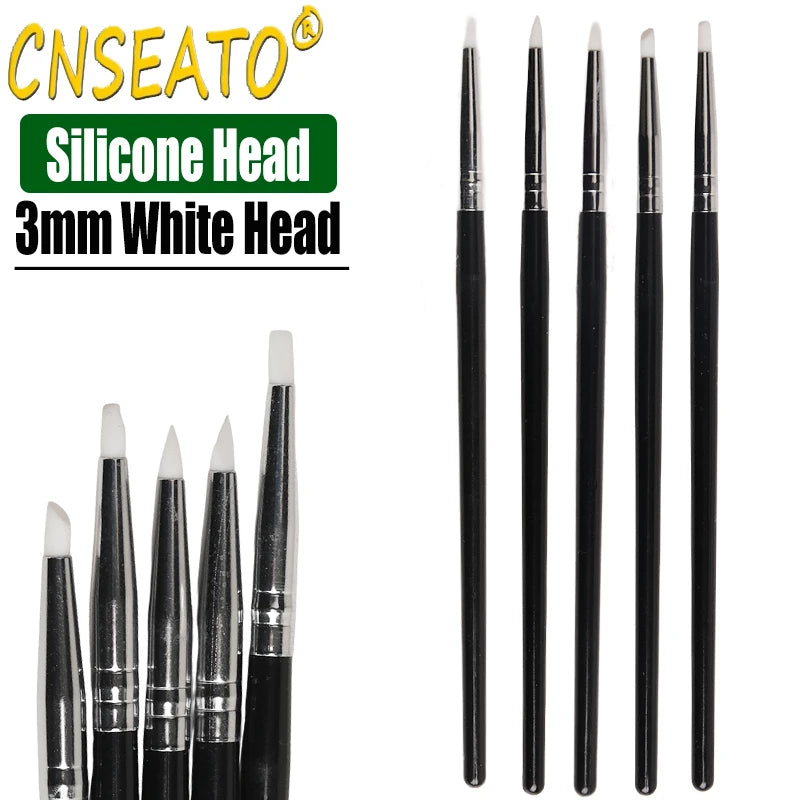 5 Pcs Dental Resin Brush Pens Resin Shaping Brushes For Composite Cement Adhesive Porcelain Teeth Dentist Tools Dentistry Lab