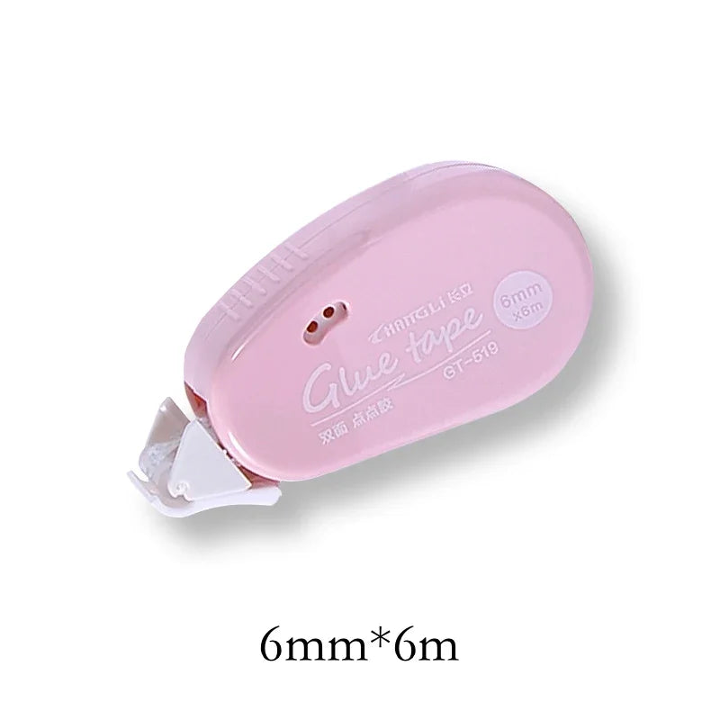 Journamm 6m*6mm Double Sided Adhesive Dots Glue Tape DIY Scrapbooking Collage Photo Album School Stationery Supplies Roller T