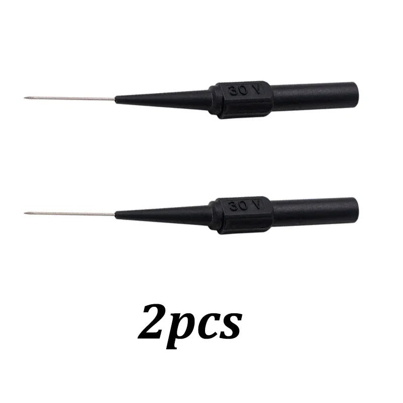 10Pcs 30V Diagnostic Tools Multimeter Test Lead Extention Back Piercing Needle Tip Probes Car Automotive Test Probe Kit 0.7MM