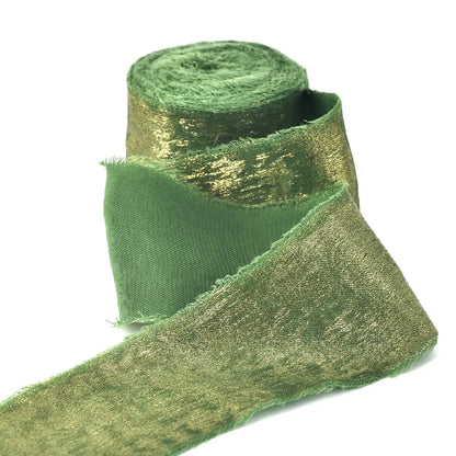 5M/Roll Silk Ribbon Handmade Ripped Ribbon Wedding Party Bowtie Bouquet Packaging DIY Ribbon Gift Box Ribbon Tie Decoration -