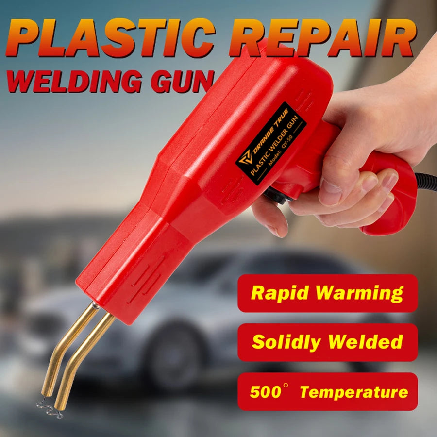 Plastic Welder Hot Nail Gun with 200-800 Nails for Car Bumper PVC Repair Garage Tool Kit Machine Welding