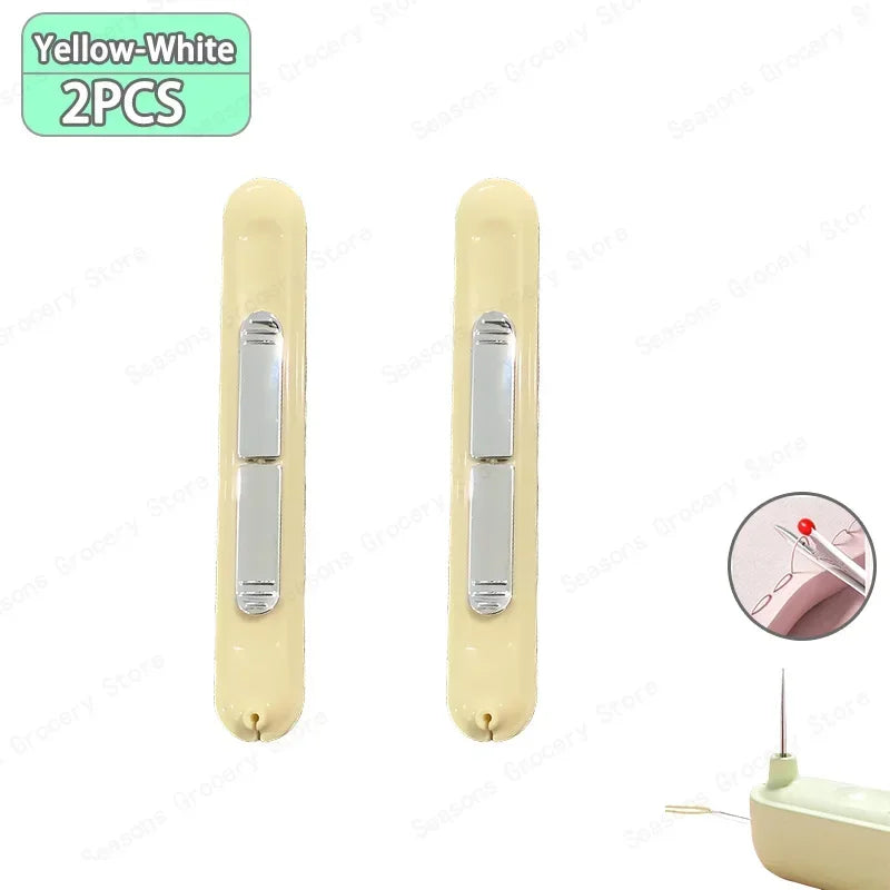 2 In 1 Needle Threader and Seam Ripper Tool Multifunctional Sewing Thread Remover Cross Stitch Crafting Accessories Easy Use 