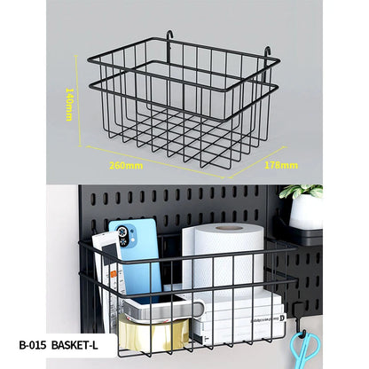 Pegboard Combination Desktop Storage Kit, Vertical and Clip-Type Pegboard Display Panels, Suitable for Home Office Storage. -