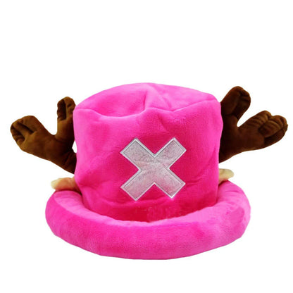 Brdwn Piece Unisex Tony Chopper Cosplay Costume Hat Cartoon Cap - Rose