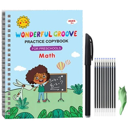 Copybooks Pen Magic Copy Book Free Wiping Writing Sticker Practice for Calligraphy Kids Learning Books Grooves Template Desig