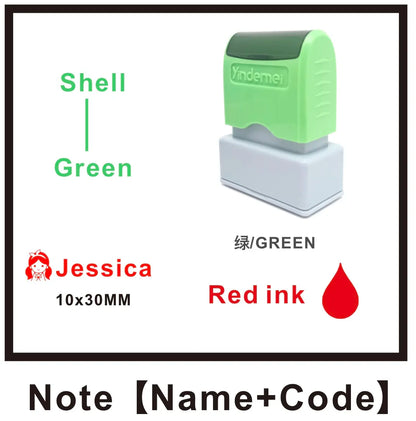 Custom Teacher Name Ink Stamp Signature Calligraphy Selfing-Inking Personalized Letter Stamp For School Student - 14