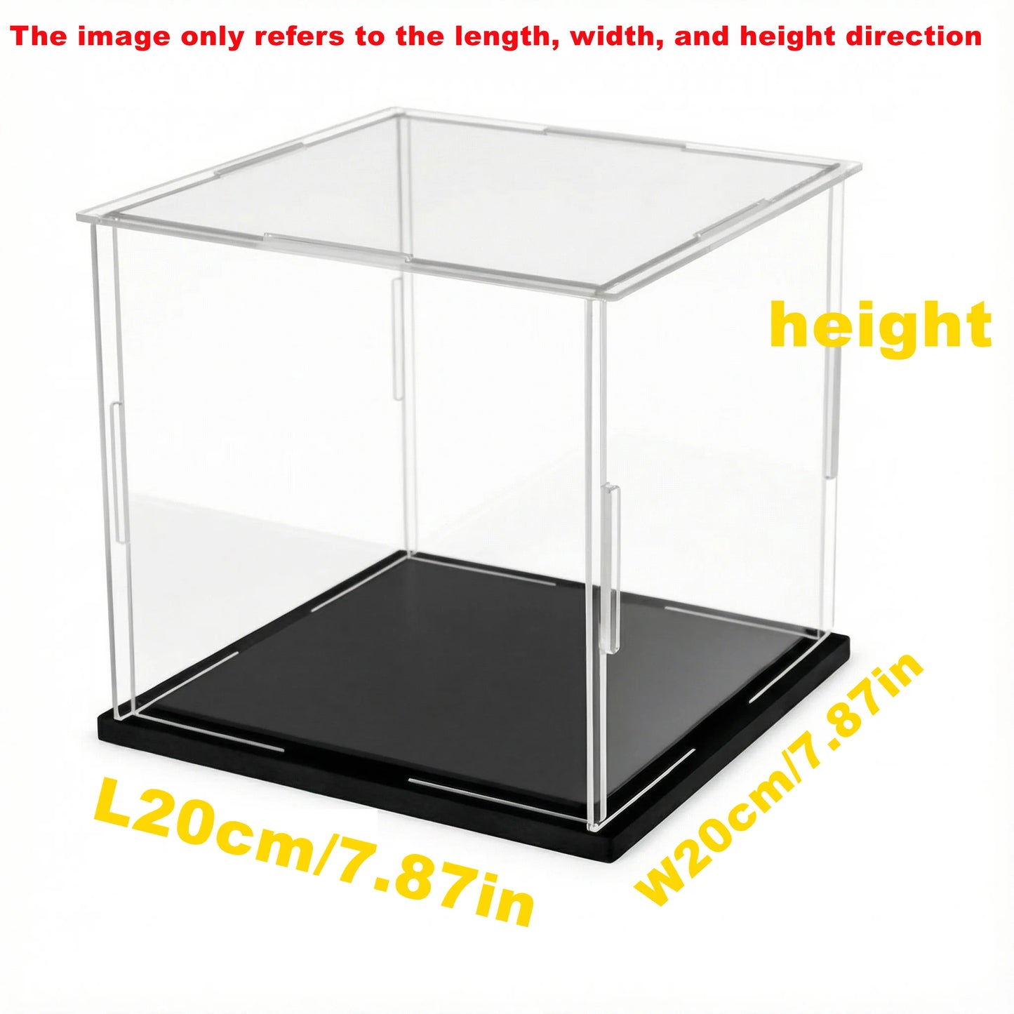 1pc Clear Self-Assembled Acrylic Display Box Dustproof Storage Display Cabinet, Suitable for Car Models/Toys/Collectibles