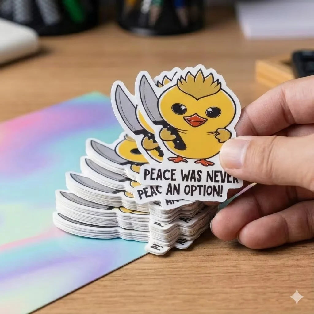 100pcs Custom Sticker Your Logo Text Tag PVC Label Vinyl Waterproof Computer Luggage Self Adhesive Personalized Die Cut Stick