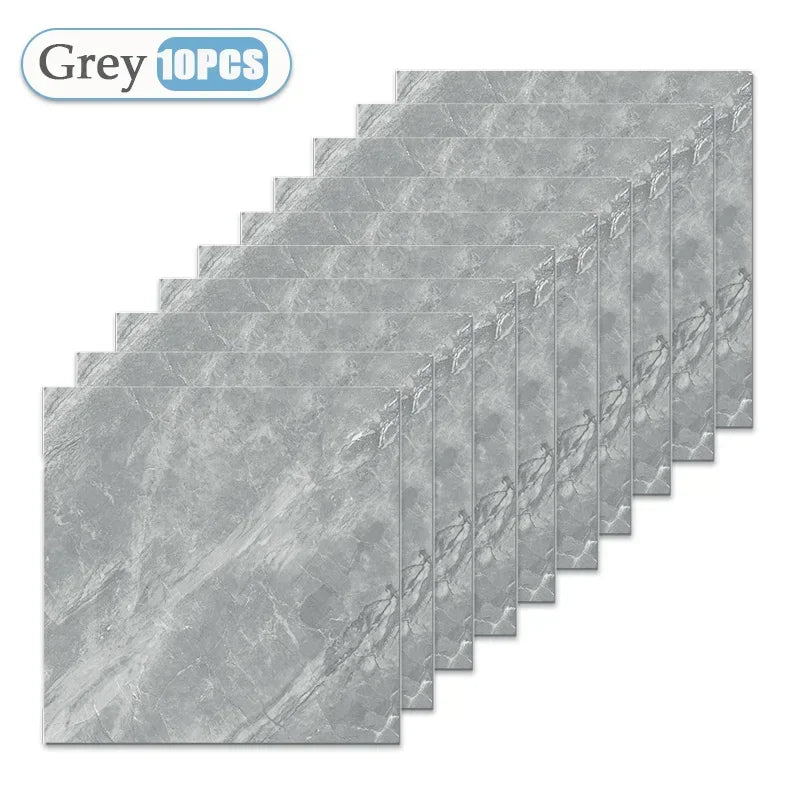 10/20/40PCS 30x30cm Self Adhesive Wallpaper Waterproof Tile Stickers FloorSticker for Kitchen Bathroom Ins Style Home Decor -