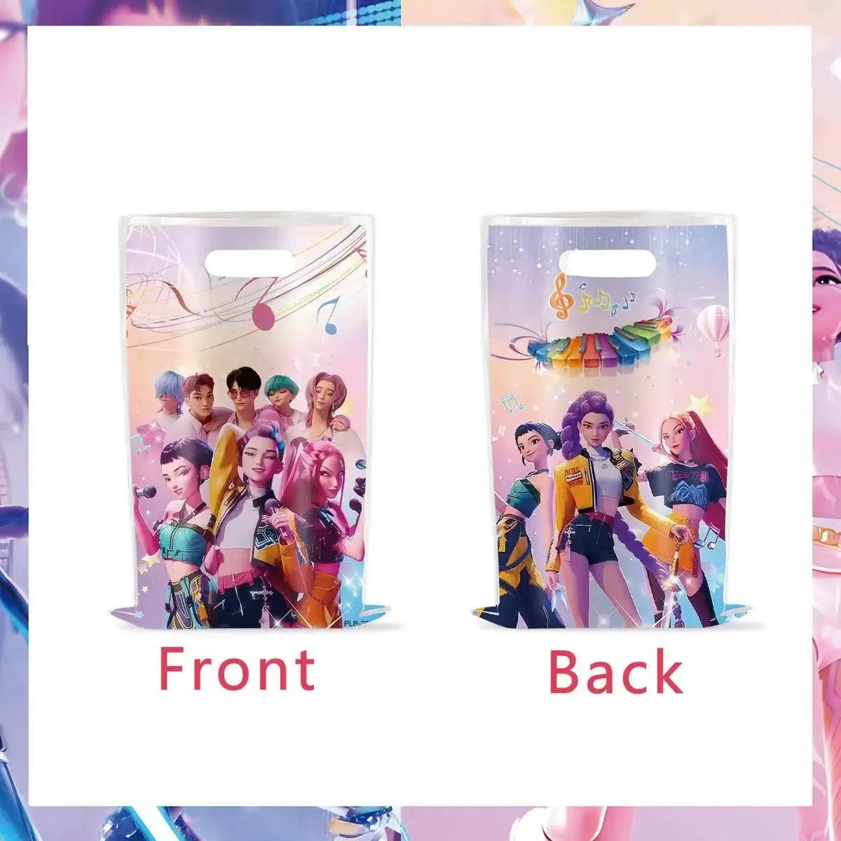 K-Pop Theme Disposable Tableware Set for Kids Birthday Baby Shower Party - Paper Plates Cups And Tablecloth with Birthday Ban