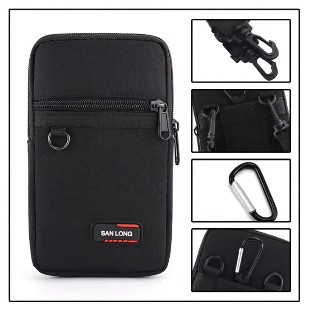 Waterproof Waist Bag Purse with Belt Single/double Layer Outdoor Fanny Pack Men Women Phone Pouch Camping Hunting Tactical Ba