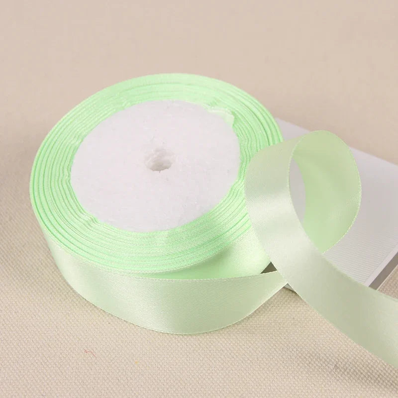 6/10/15/20/25/40/50mm Satin Ribbons DIY Artificial Crafts Wedding Party Supplies Handicraft Sewing Accessories Material 22met