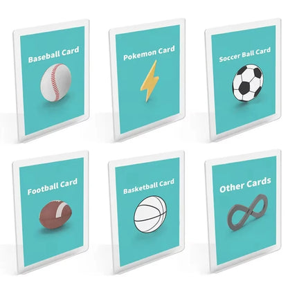 Card Sleeves Holder Game Cards PVC Hard Plastic Toy Top For Protectors Trading Storage Gift 3 x 4inches