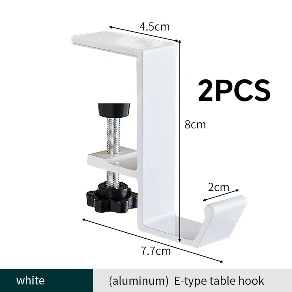 Punch-free Hanging Bag Hook Student Desk Side Hanging Bag Artifact Removable Mobile Handbag Holders Multi-functional Table Ho