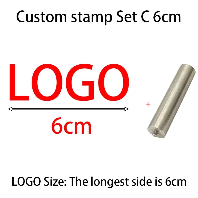 M8 Logo Customized Iron Branding Stamp Personalized Customization Wooden Soldering Iron Seal Customized Leather Stamping Seal