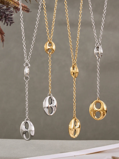 4 Models Dainty Lariat Y Necklace In Stainless Steel 18k Gold Plated Chain Tassel Necklaces Two Tone Pendant Necklace For Wom