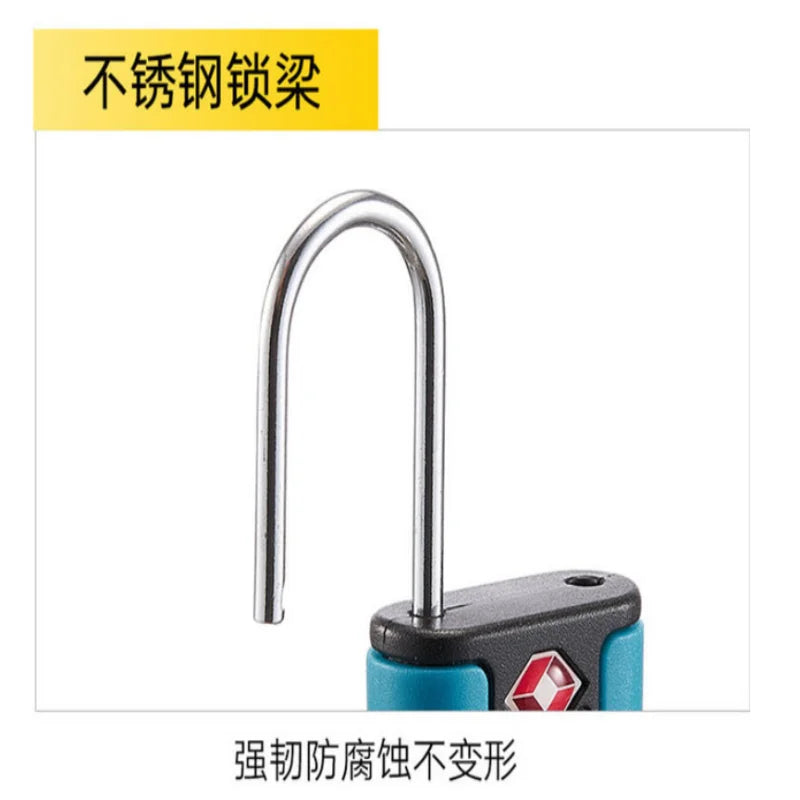 Approved Luggage Lock 3 Digit Combination Password Lock Travel Suitcase Security Padlock Black