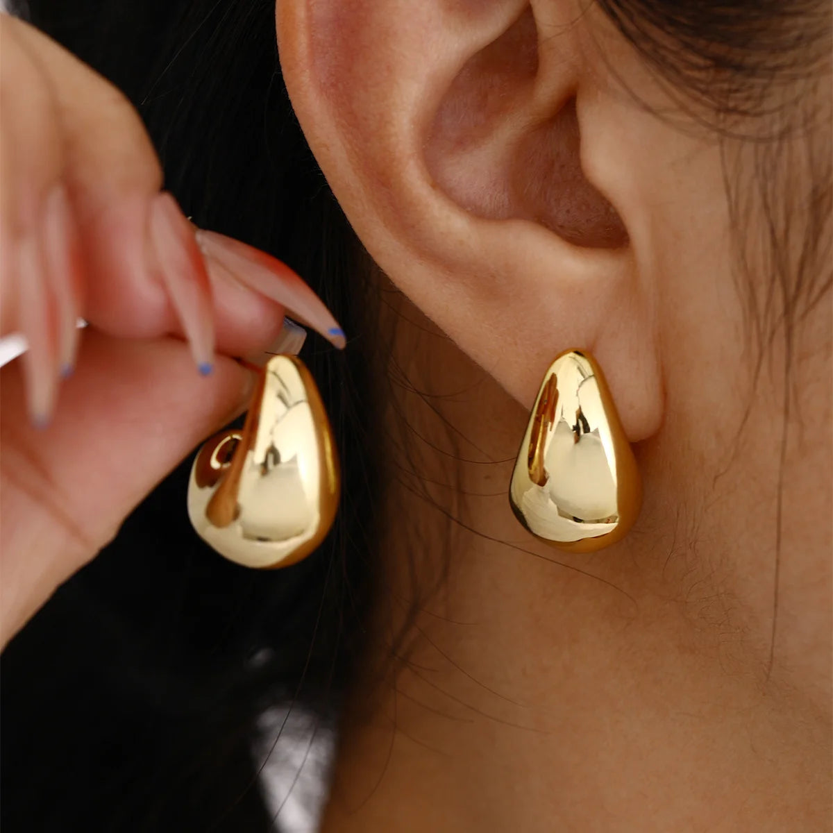 Vintage Elegant Teardrop Stud Earring Set Chic Simple Fashion Lightweight Earrings for Women Daily Wear Party Jewelry Gift 20