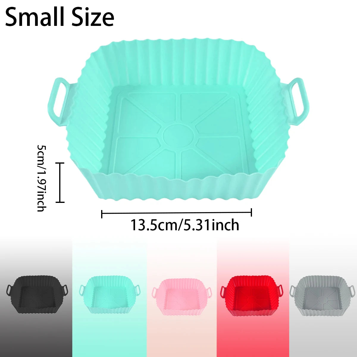 Silicone Air Fryer Liners Pot,Airfryer Basket Cooking Gadgets ,Reusable Baking Tray Non-stick Pizza Pan Oven Kitchen Accessor