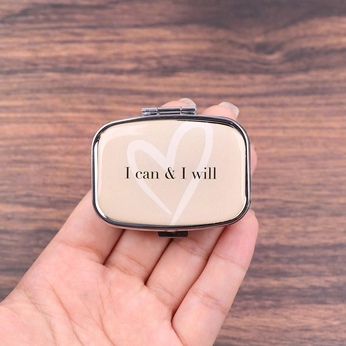 Van Gogh Art Mini Pill Box 2-Compartment Medicine Pill Organizer Household Portable Medicine Storage Box Travel Jwelery Gift 