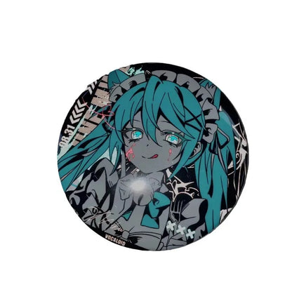 Hatsune Miku New Badge Anime Peripheral Cute Cartoon Brooch Japanese Kawaii DIY Itbag Clothing Accessories Collectible Gifts 