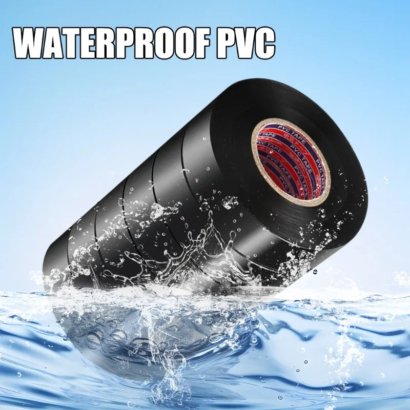 10/100M Black Flame Retardant Electrical Insulation Tape Strong Adhesive Wire Harness Tape for Electrical Wiring Waterproof T